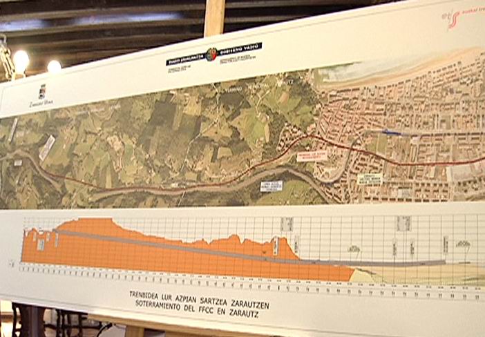 Video El Gobierno Vasco y el Ayuntamiento de Zarautz acuerdan iniciar el proceso de licitación del Estudio Informativo para el soterramiento de la línea Bilbao-Donostia a su paso por el municipio