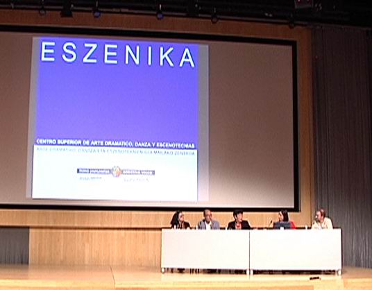 Video Arte Eszenikoetako Goi Mailako ikastegi berriaren proiektua aurkezteko ekitaldia