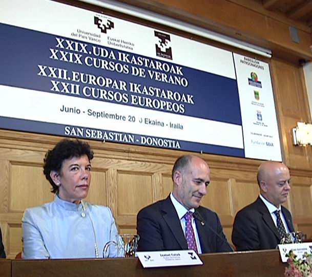 Video Apertura de los Cursos de Verano de la UPV-EHU