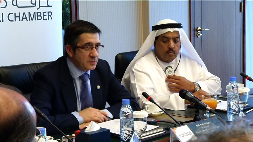 Video Dubaiko Merkataritza Ganberaren eta Lehendakariaren arteko batzarra