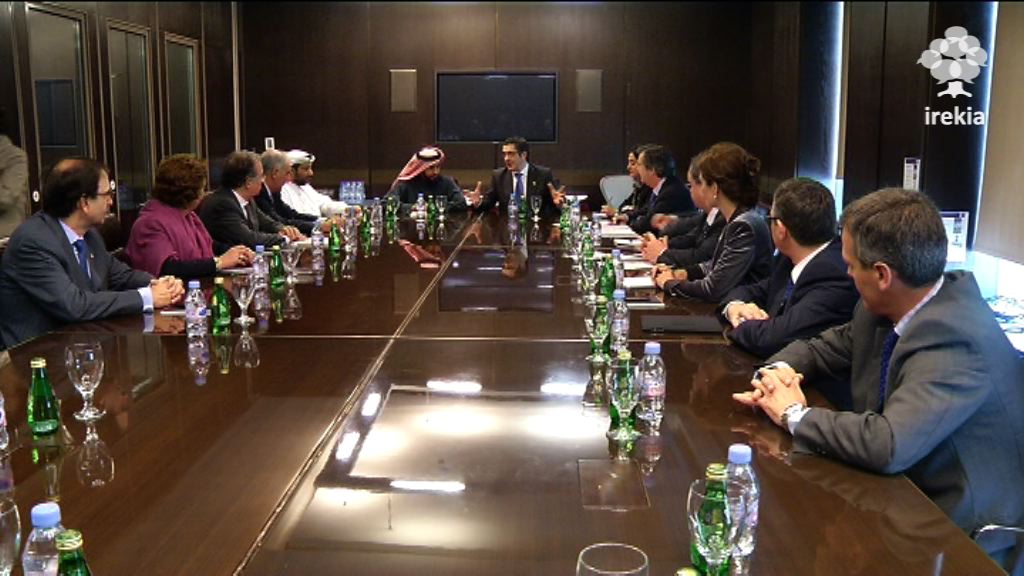 Video Lehendakariak bilera egin du "Qatari diar" proiektuaren kontseilari delegatua den Gnhim Bin Saad Al Saad-ekin