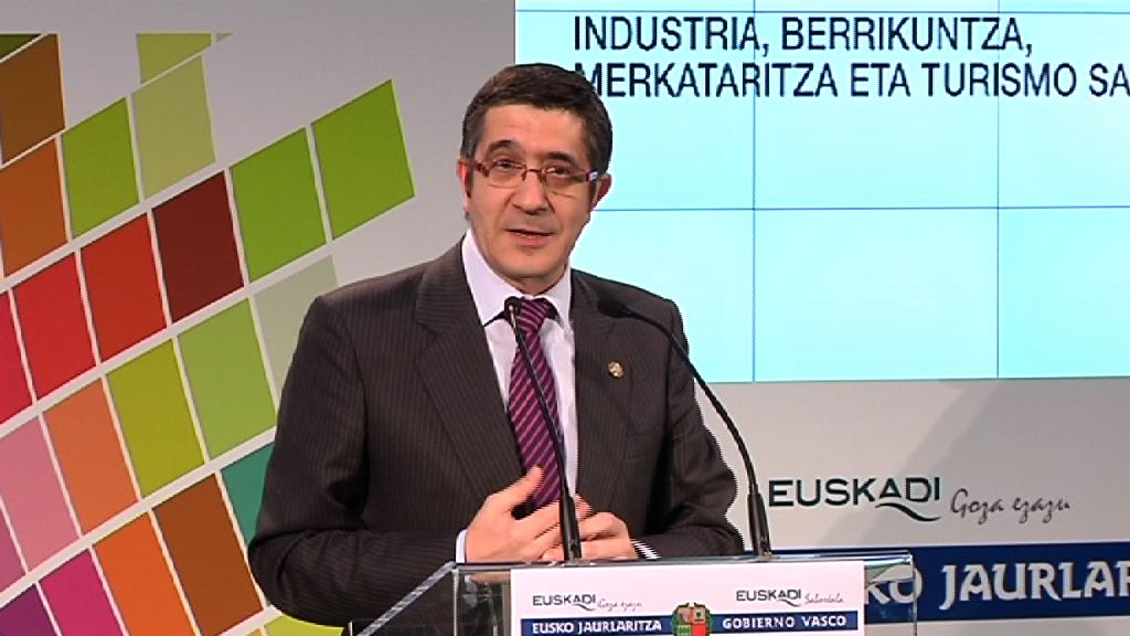 Lehendakaria Aranguti-Gueñeseko industria gunea suspertzeko eta errehabilitatzeko egingo diren obren hasiera ekitaldiko buru izango da (interbentzioa) [8:42]