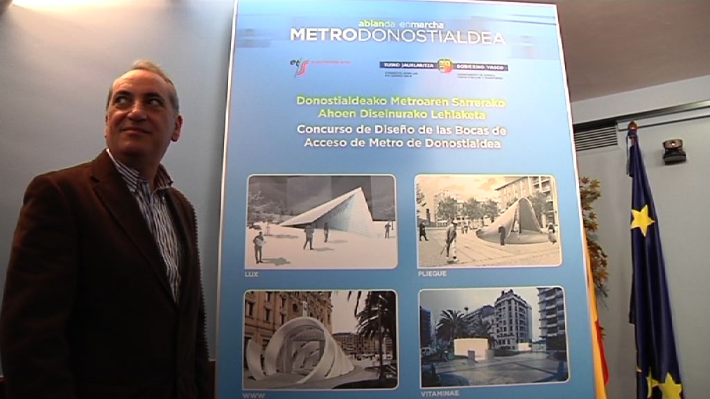 Video Luz verde a la segunda y definitiva fase del concurso de diseño de las bocas de acceso del Metro de Donostialdea