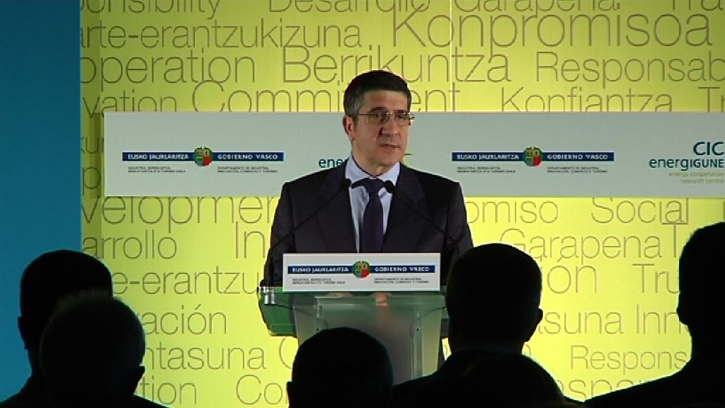 Intervención del Lehendakari en la inauguración del CIC energiGUNE  [8:46]