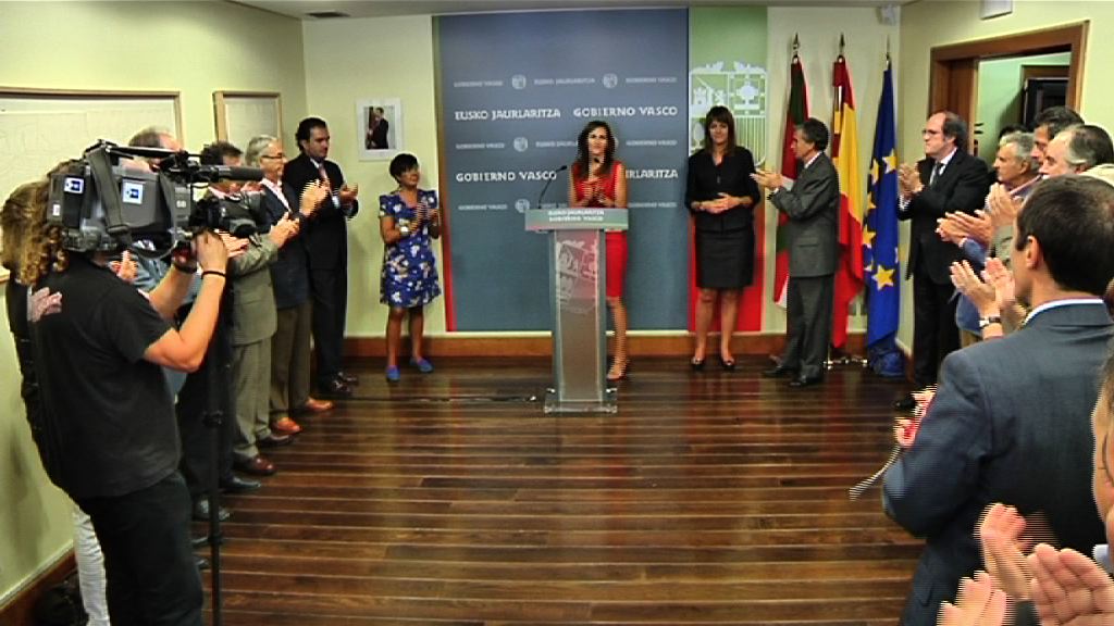 Video Recepción del Gobierno Vasco a representantes de la sociedad vasca en Madrid