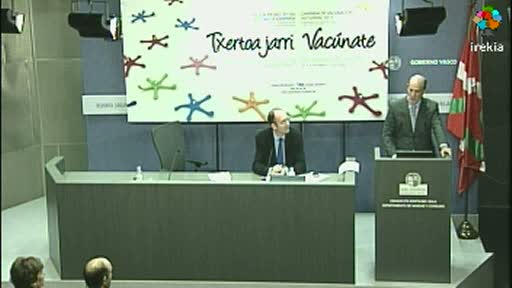 Video Gripearen Aurkako 2011ko Txertaketa Kanpaina aurkeztea