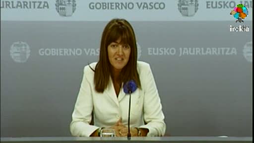 Video Rueda de prensa de la portavoz del Gobierno Vasco, Idoia Mendia, tras el Consejo de Gobierno