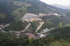 Los coordinadores de la UE del Proyecto Ferroviario Eje Atlántico visitan las obras de la Y vasca en Gipuzkoa