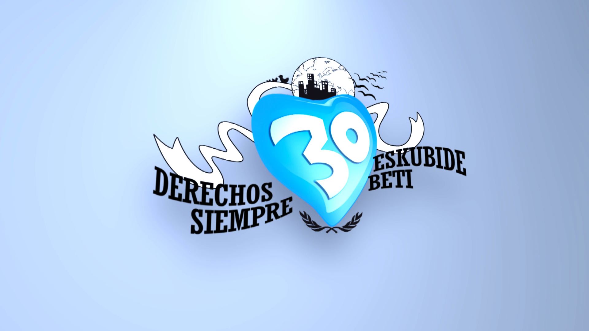 Video Varios personajes de la sociedad vasca promocionan los Derechos Humanos