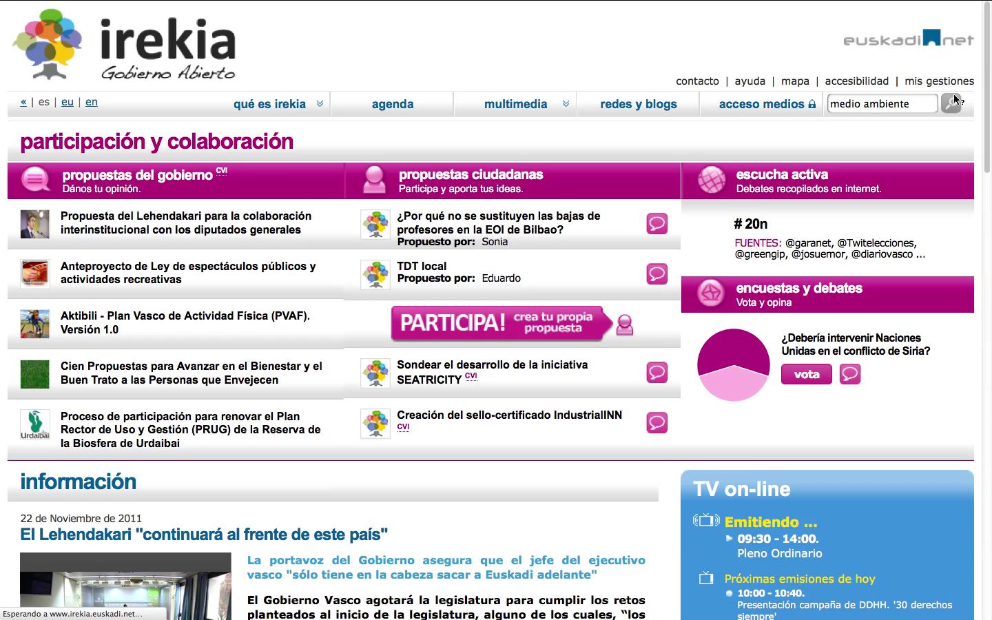 Video IREKIA mejora su buscador 