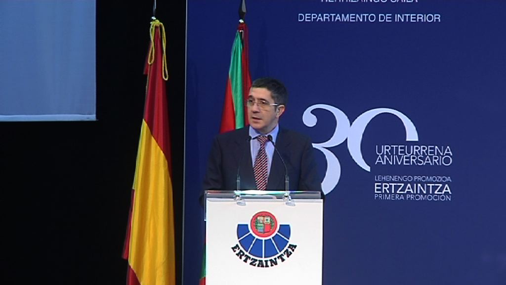 Video Intervención del Lehendakari en el 30 aniversario de la Ertzaintza 