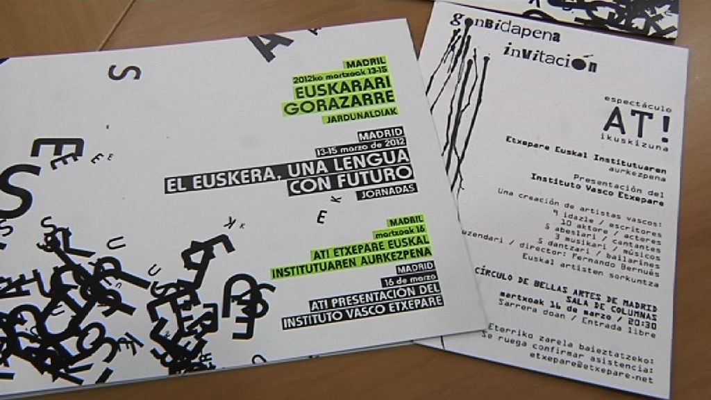 Video Madrid homenajeará al euskera en marzo