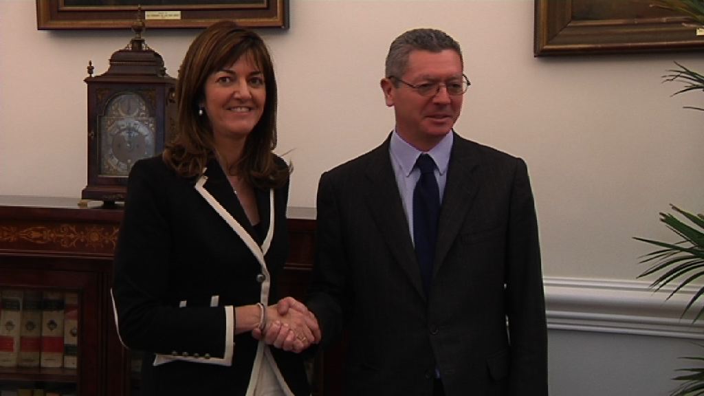 Video Reunión de Idoia Mendia con el Ministro de Justicia