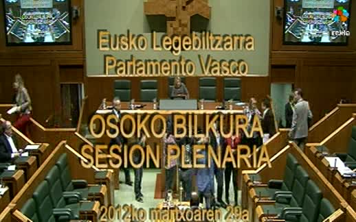 Video Pleno Ordinario. (29-3-2012)