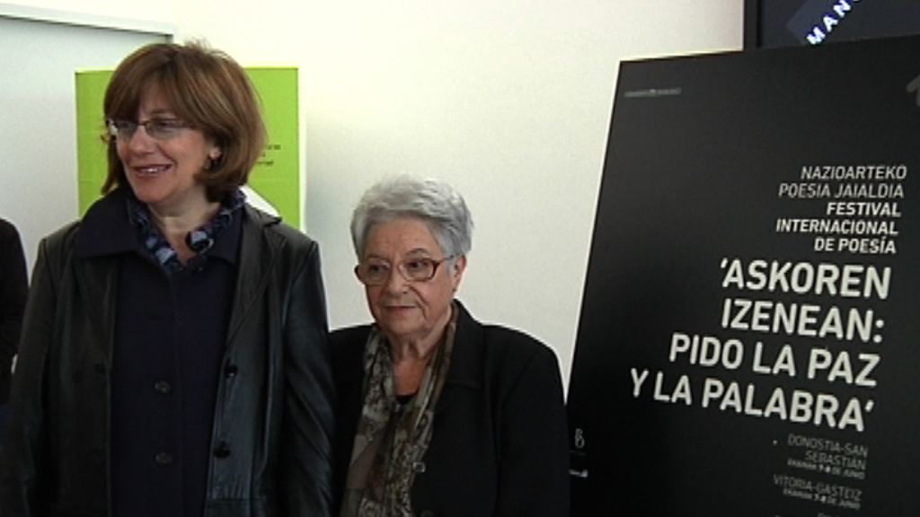 Rueda de prensa de la presentación del Festival Internacional de Poesía 'Askoren Izenean: Pido la Paz y la Palabra' [37:25]
