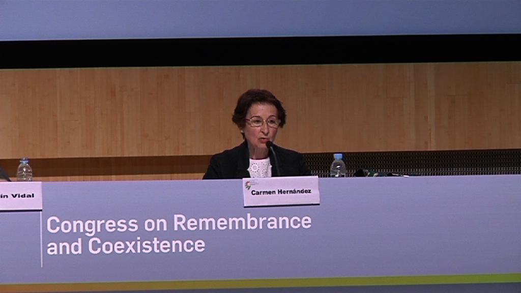 Video Arranca el Congreso sobre Memoria y Convivencia, Carmen Hernández