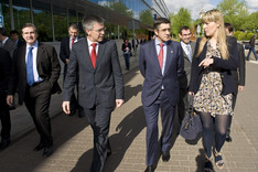 El Lehendakari visita la sede central de Eroski en Elorrio