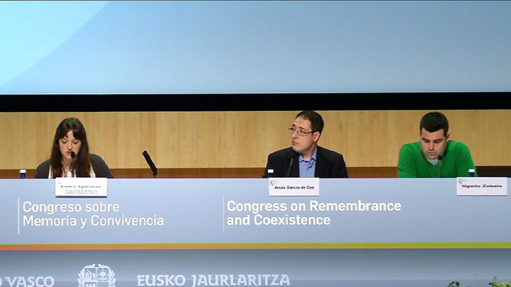 Cuarta jornada del Congreso sobre Memoria y Convivencia, Leire Iglesias, Ugaitz Zabala, Jesús García de Cos  [19:41]