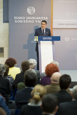 Lehendakari: "Vamos a mantener nuestro modelo de solidaridad ciudadana y de Estado de Bienestar"