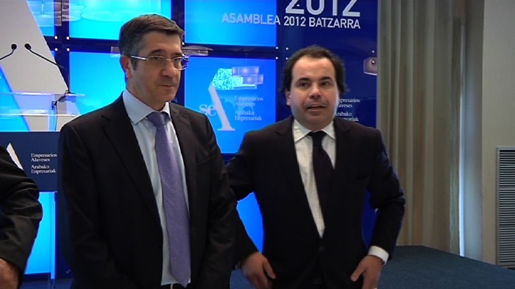 Video El Lehendakari exige al BCE actuaciones "urgentes" contra la crisis