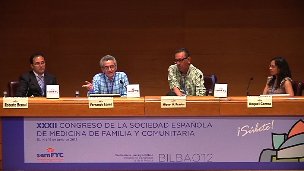 Segunda jornada del XXXII Congreso de la Sociedad Española de Medicina Familiar y Comunitaria (semFYC) en el Auditorio del Euskalduna, atención compartida al paciente  oncológico [100:34]