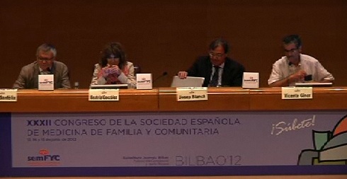 Tercera jornada del XXXII Congreso de la Sociedad Española de Medicina Familiar y Comunitaria (semFYC) en el Auditorio del Euskalduna, tratamiento antiosteoporótico [88:34]