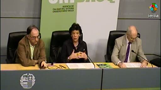 Video UNIBASQ EVALUÓ POSITIVAMENTE EL AÑO PASADO 51 DE LAS 52 PROPUESTAS DE CREACIÓN DE NUEVOS TÍTULOS PRESENTADAS POR LAS UNIVERSIDADES VASCAS