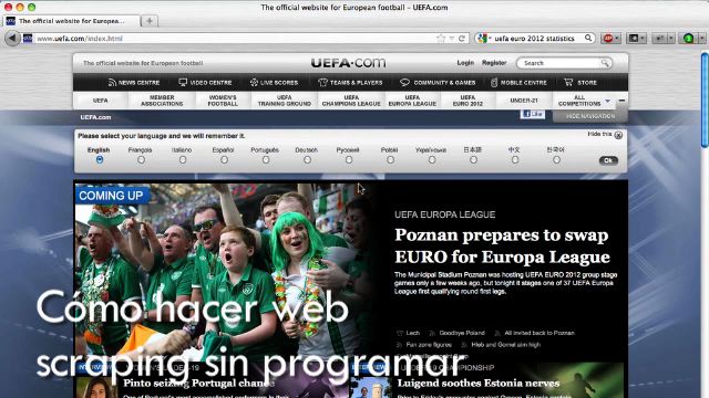 Video "Web scraping" programatu gabe (Datuen kazetaritzari buruzko ikastaroa 8/10)