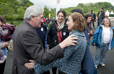 La consejera Cristina Uriarte participa en el acto de apertura de la fiesta Herri Urrats