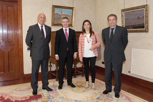 El Lehendakari recibe a los responsables de UNICEF del País Vasco